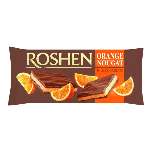 Шоколад Roshen з апельсиновою нугою 90г х21