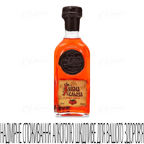 Настоянка 0,5л Хлібна Сльоза Журавлина 40% об'єм скляна бутилка 0,5л