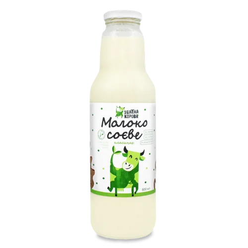 Напій Соєвий Класичний ТМ "Зелена Корова", 800 Мл