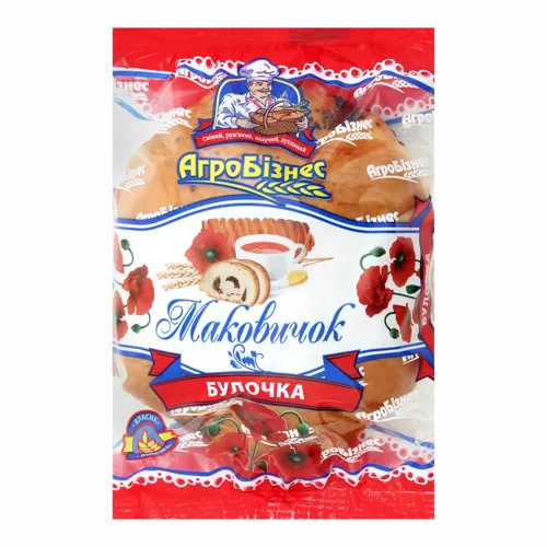 Булочка Маковичок Агробізнес м/у 100г