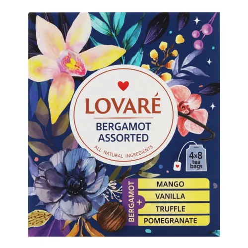 Чай чорний Bergamot Assorted Lovare к/у 32х2г