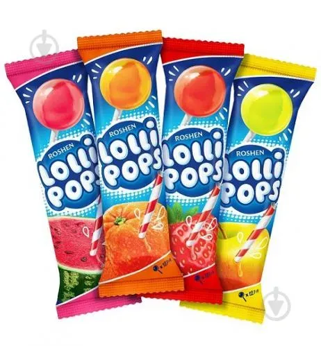 Карамель LolliPops з фруктово-ягідними смаками 12.7г