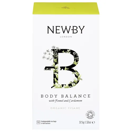 Чай трав'яний «Newby Body Balance» фенхель + кардамон 37г