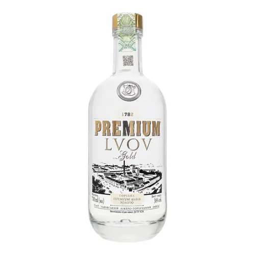 Горілка 0.7л 38% Gold Premium Lvov пл