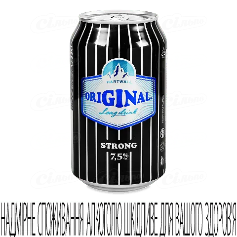 Напій слабоалкогольний Long Drink Gin Strong, 0,33л