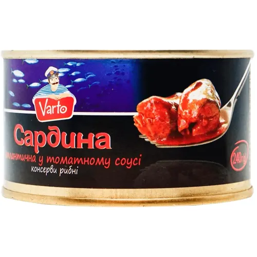 Сардини Varto в томатному соусі 240г