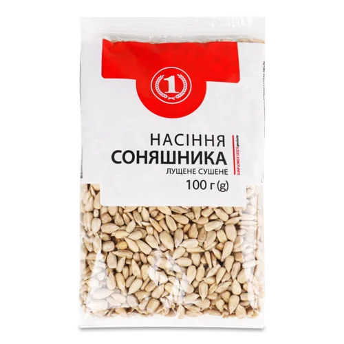 Насіння Соняшника Лущене Сушене, ТМ '1', 100г