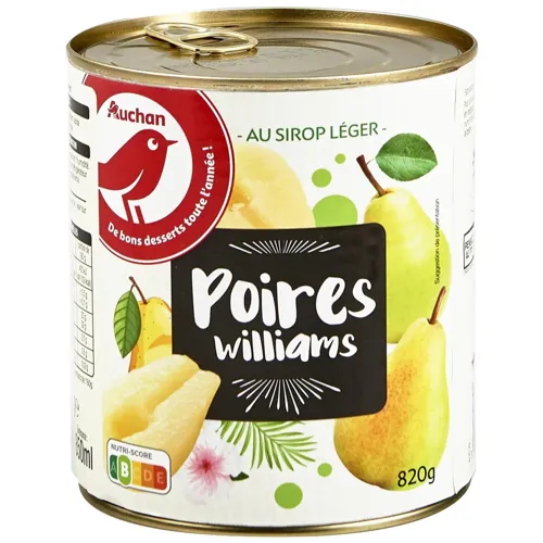 Груша Ашан в легкому сиропі 460г