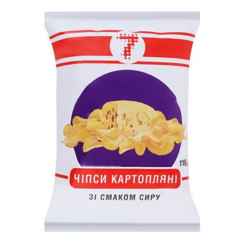 Чіпси Семерка зі смаком сиру 110г