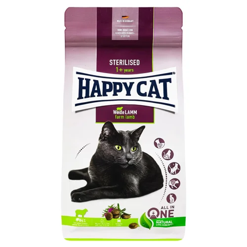 Корм сухий Happy Cat Culinary з ягням для стерилізованих котів від 1 року 300г