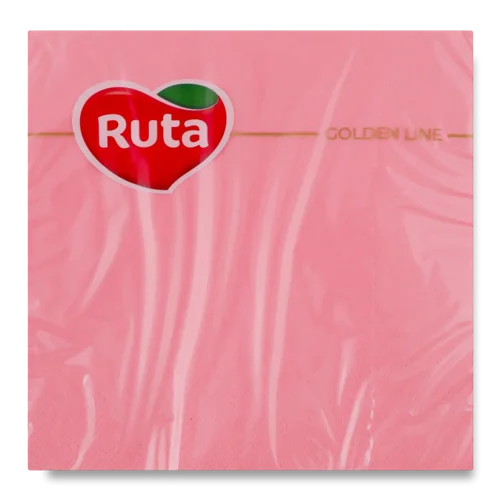 Серветки Ruta світло-рожеві 3-шарові 33х33 см