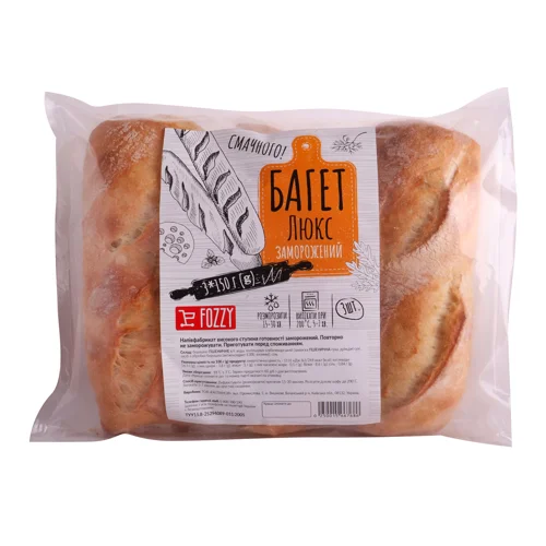 Багет Люкс заморожений Fozzy 3*150г