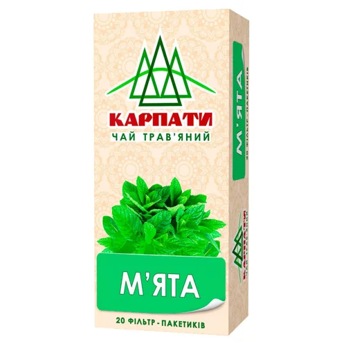 Чай трав'яний Карпати м'ята 1,25г*20шт