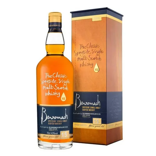 Віскі Benromach 15 років 43% 0,7л в коробці