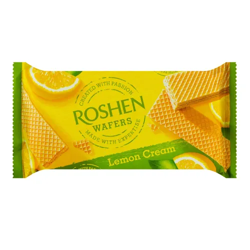 Вафлі Lemon Cream Wafers Roshen м/у 216г