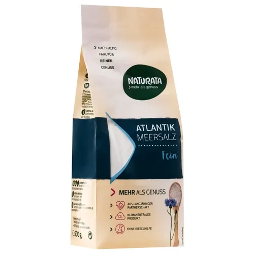 Сіль Naturata морська атлантична дрібна 500г