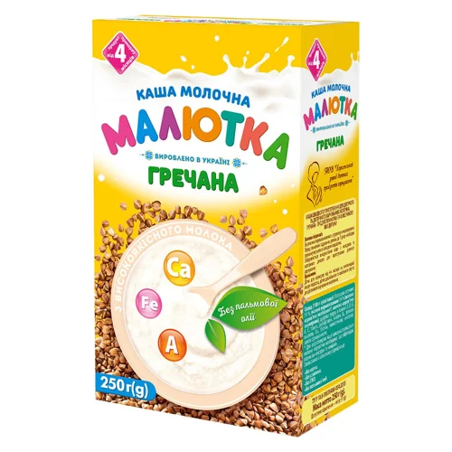 Каша молочна Малютка гречана 250г