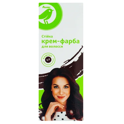 Крем-фарба для волосся Auchan 2.0 Каштан