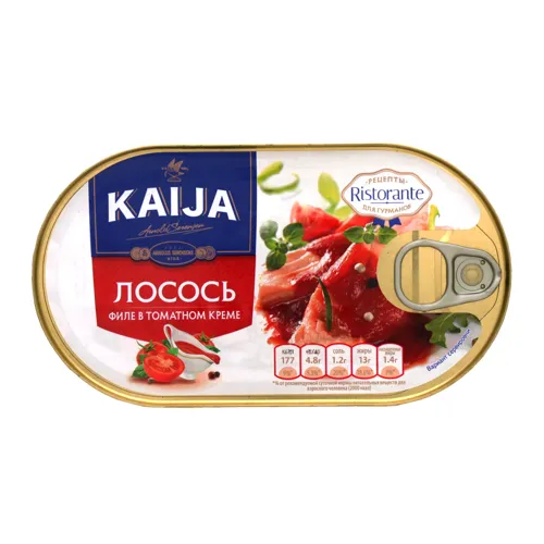Філе лосося у томатному кремі Kaija ж/б 170г