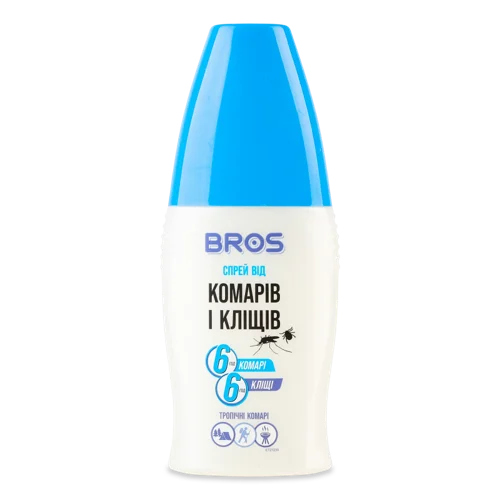 Спрей Від Комарів І Кліщів Bros, 50мл, з/б