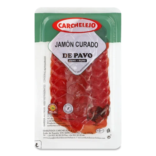 Шинка Індик, Сиров'ялена, В/У, 80 Г, Carchelejo