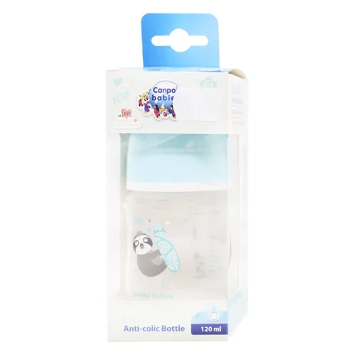 Пляшка Canpol babies EasyStart з широким отвором антиколікова блакитна 120мл
