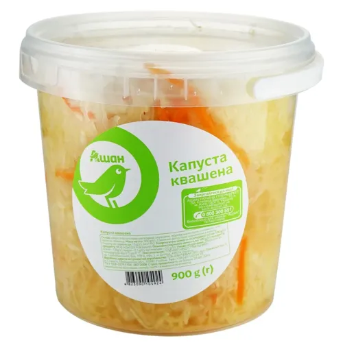 Капуста Ашан квашена 900г
