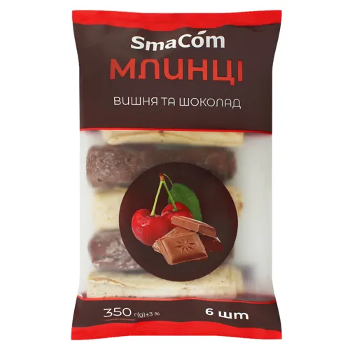 Млинці з вишнею та шоколадом SmaCom м/у 350г