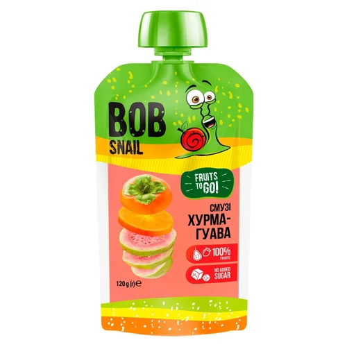 Смузі Bob Snail хурма-гуава 120г