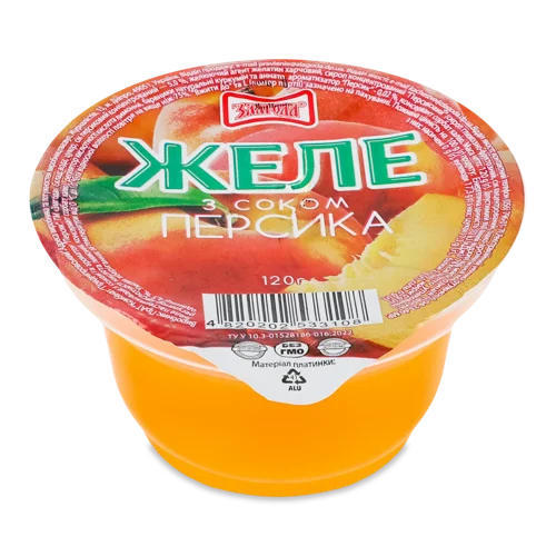 Желе З Соком Персика, Вищого Ґатунку, 120 Г