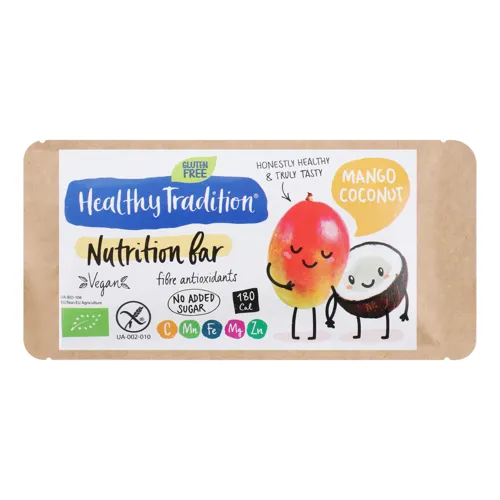 Батончик поживний «Манго-кокос» Healthy Tradition м/у 34г