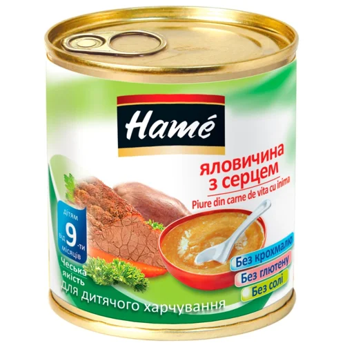 Пюре Hame яловичина з серцем 100г