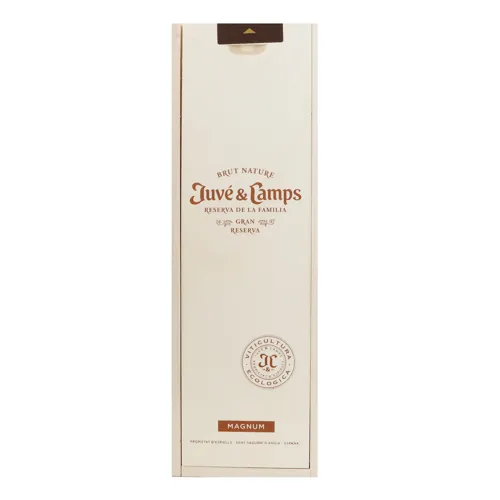Вино ігристе біле брют Juve y Camps Reserva de la Familia Gran Reserva Brut Nature 1.5л у коробці