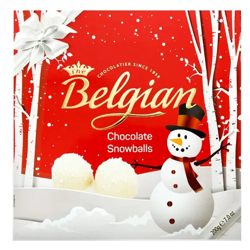 Цукерки The Belgian Winter Snowballs з білого шоколаду 200г