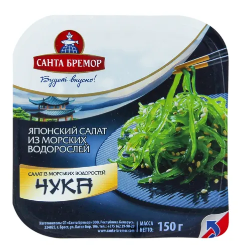Салат з морських водоростей Чука Санта Бремор вищого ґатунку 150г