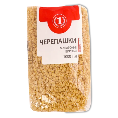 Макаронні Вироби Черепашки ТМ '1', в/ґ, 1кг