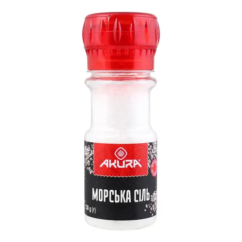 Сіль Akura морська харчова 130г
