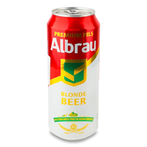 Пиво Світле Вищого Ґатунку 4.5% З/Б 0.5Л Albrau