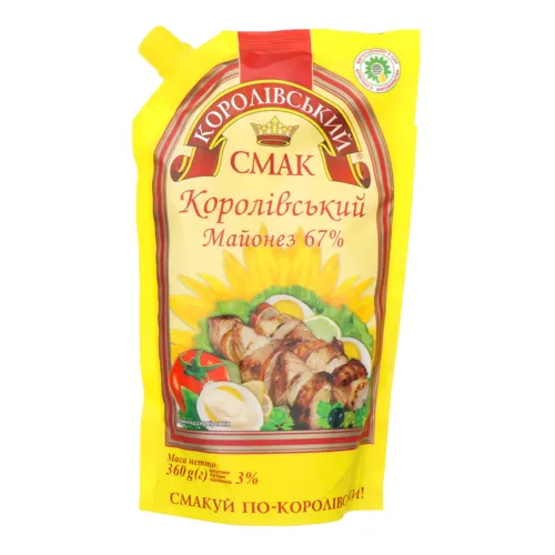 Майонез 67% Королівський Королівський смак д/п 300г