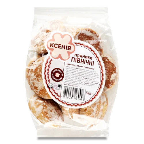 Пряники Сирцеві Глазуровані Вищого Ґатунку, м/у 300г