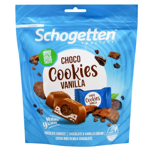 Цукерки Schogetten Печиво-ваніль 116г