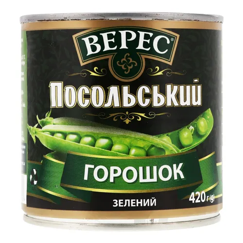 Горошок зелений Посольський Верес з/б 420г