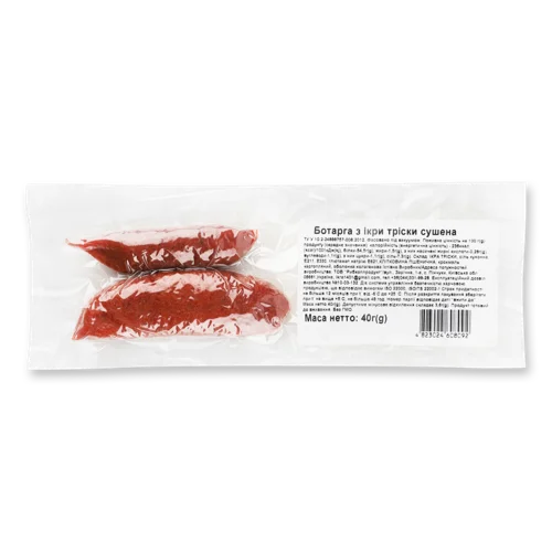 Ботарга З Ікри Тріски Сушена, Вищого Ґатунку, 40г