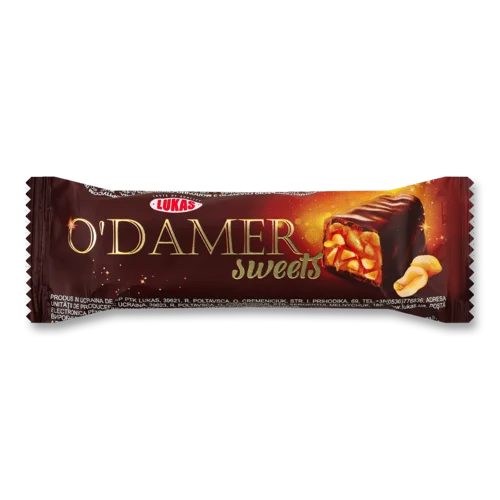 Цукерки Глазуровані Конфітюрною Глазур'ю з Молочно-Грильяжним Корпусом O'Damer Lukas, м/у 40г