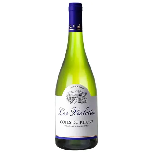 Вино Les Violettes Cotes-du-Rhone Blanc біле сухе 12,5% 0,75л