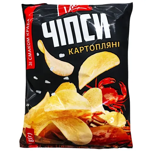 Чіпси картопляні зі смаком "Краб" Varto 110г