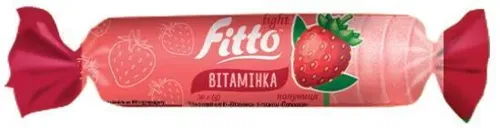 Цукерки жувальні Fitto Light Вітамінка полуниця, 30г