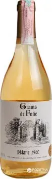 Вино Grains de Folie біле сухе 0.75л 11%