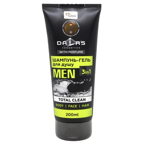 Гель для душу Dalas Men Total Clean 3в1 200г