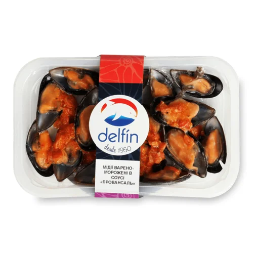Мідії Delfin варено-морожені у соусі Провансаль 200г